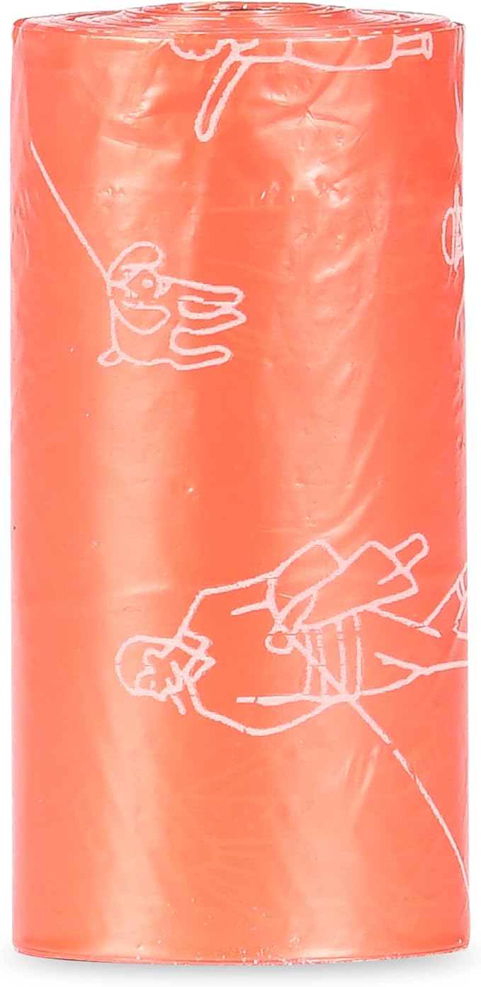 Glad for Pets Heavy Duty Dog Poop Bags - Scented Pet Waste Bag Rolls for Large Dogs & Puppy Supplies, Tear-Resistant Doggie Bags for Waste Cleanup - 6 Rolls, 90 Count