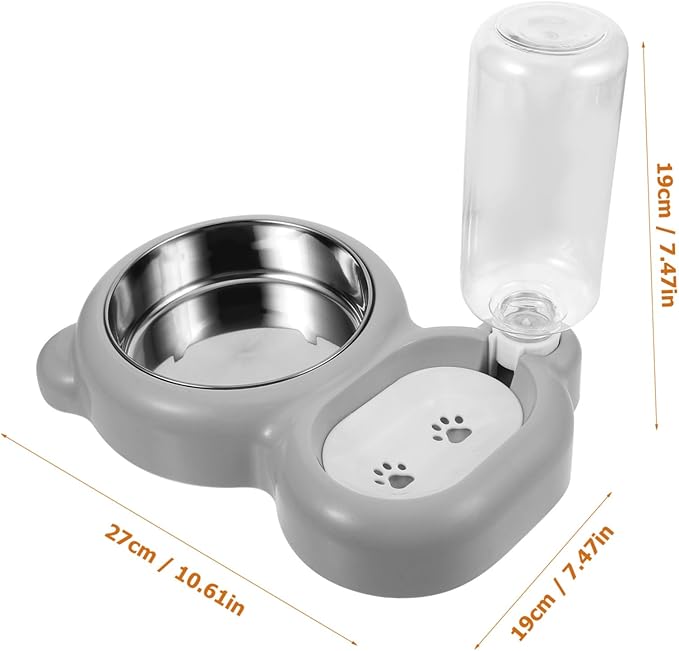 Milisten Multi-Function Pet Feeder Automatic Water Dispenser Bowl for Slow Eating Easy Design for Home and Pet Shops