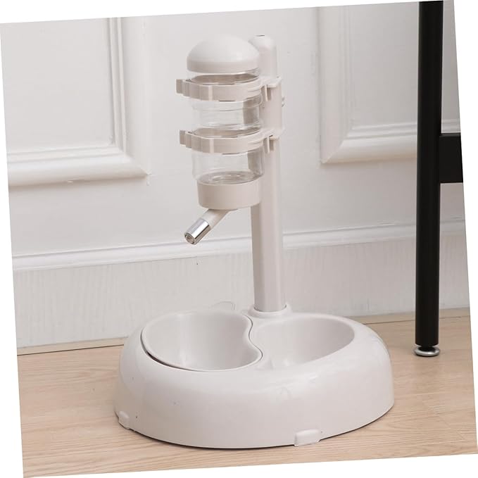 Automatic Pet Water Fountain Dispenser Cat Drinking Fountain Easy to Pet Supplies Non- and Cats White Color No Suckers Needed