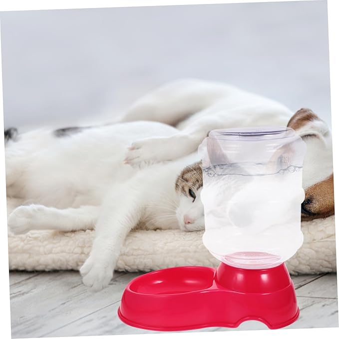 Automatic Pet Drinking Fountain with Capacity Design Easy to Clean Water Bowl for Dogs and Cats Durable Pink Drinking Water Basin