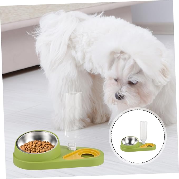 Milisten Automatic Pet Food Feeder Water Dispenser Detachable Dog Bowl for Dogs Compact and Lightweight Design for Easy Use Pet Feeding