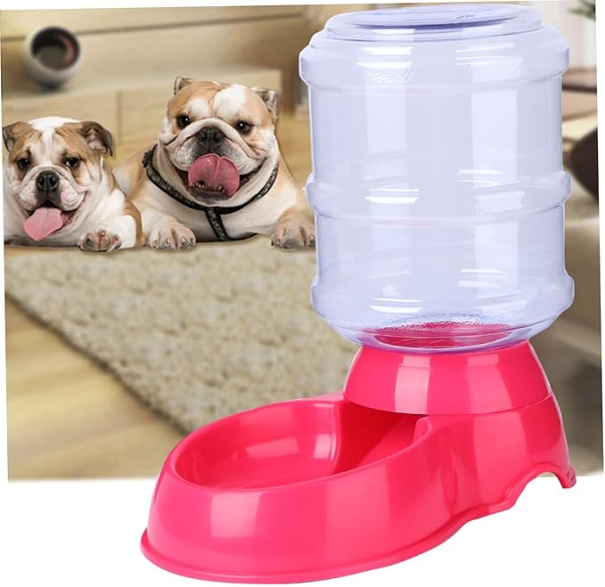 Large Capacity Cat Feeder Automatic Wet Food Feeder Auto Water Dispenser Pet Food Bowl Non-Slip Base Easy Assembly