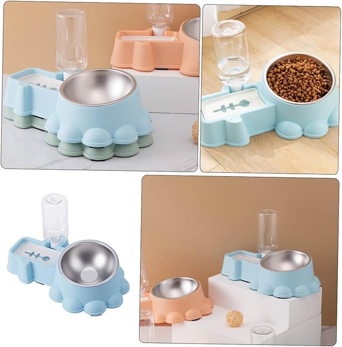 1 Set Multi Function Dog Feeder and Adorable Cat Feeding Bowl Automatic Water Dispenser Durable and Pet Bowl for Home and Pet Stores