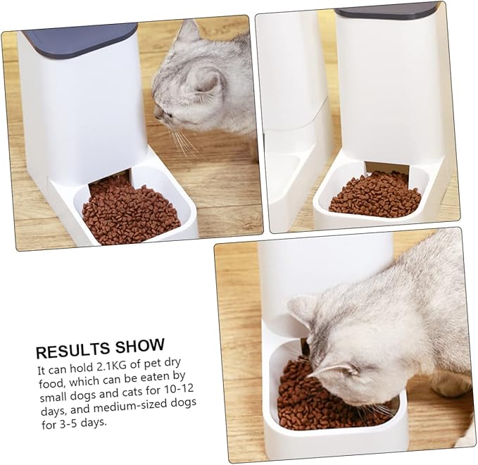 Toyvian 1pc Automatic Pet Feeder for Dogs and Cats Capacity Removable Parts Convenient Design for Easy Feeding for Pets