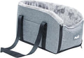 Dog Console Car Seat, Pet Car Booster Seat, Center Console Doggie Seat, Armrest Booster Seat, Travel Bags for Dogs Cats, Washable Dog Cat Booster Seat, for Dogs Cats Dog Car Seat Pet Supplies(Gray)