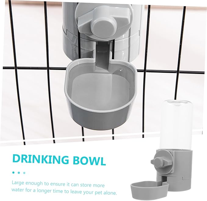 Hemoton Automatic Pet Waterer Dog Cat Feeder Hanging Water Bowl Easy Clean Stable