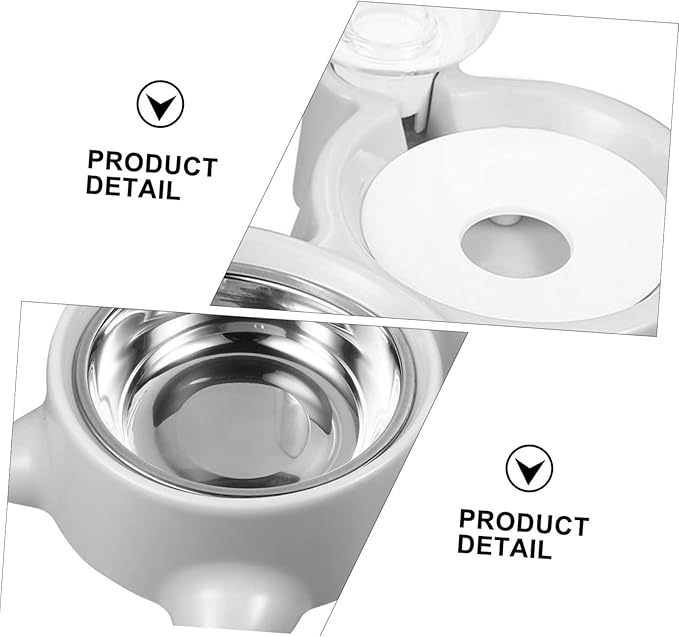 Milisten Pet Feeder and Water Dispenser for Dogs Dual-use Food Container Non- Design Automatic Leak Bowl Food-Grade Easy to