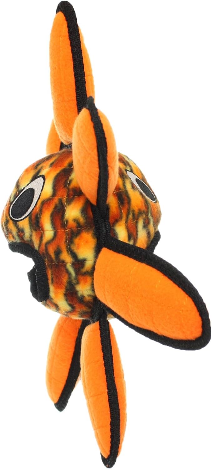TUFFY - World's Tuffest Soft Dog Toy - Alien Ball Flower Fire - Multiple Layers. Made Durable, Strong & Tough. Interactive Play (Tug, Toss & Fetch). Machine Washable & Floats