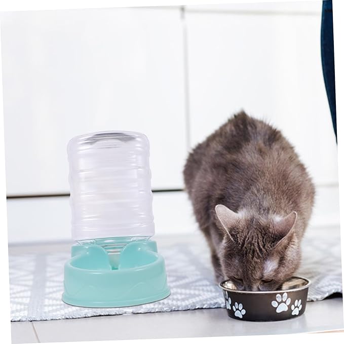 BESPORTBLE Pet Water Dispenser Feeder Bowl Cat Dog Automatic Feeder Easy to Fill Plastic