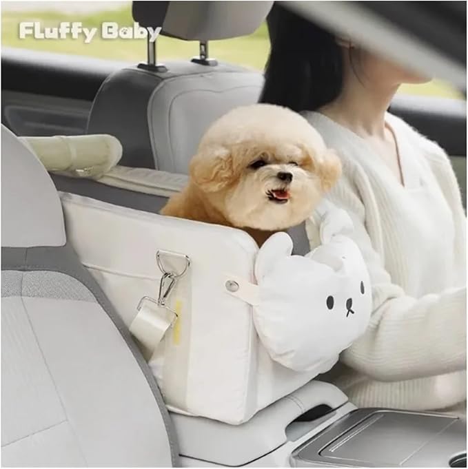 Dog Car Seat Dog Booster Car Seat Cat Carrier Bag Cat Bed for Small Dogs Cats Pet Car Seat with Pad and Straps for Dogs Cats