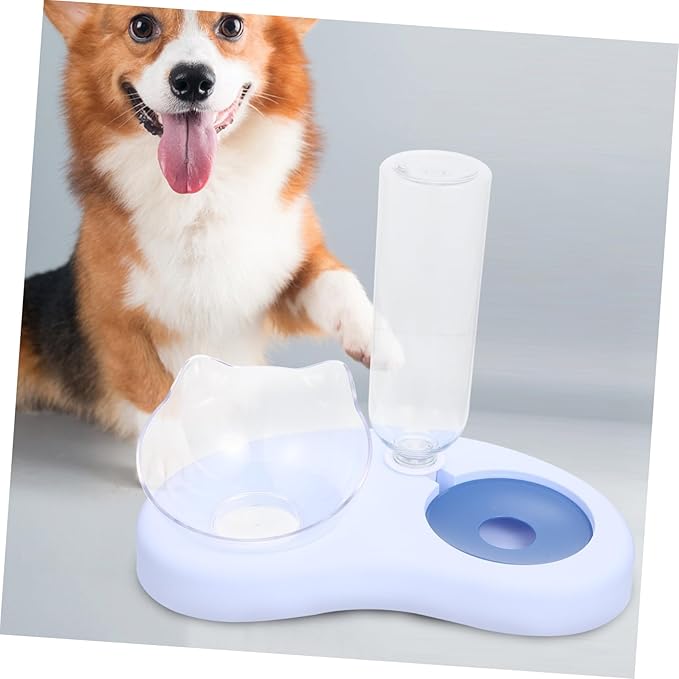 Dog Tilted Food Bowl Automatic Water Refill Bowl Cat Stable Base Pet Feeding for Use