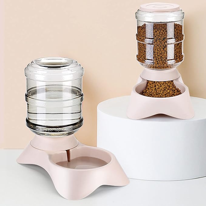 Automatic Pet Water Bowl, Pet Water Dispenser, Automatic Food Feeder, Waterer, for Cats and Dogs