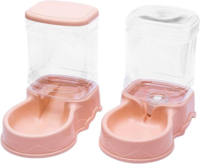 Automatic Pet Feeder Water Dispenser Combo Food Bowl for Small Medium Large Dogs Cats 3.5L Capacity