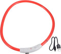 KESYOO Led Dog Collar USB Rechargeable Glow Collar for Dogs Night Safety Pet Supply Clip