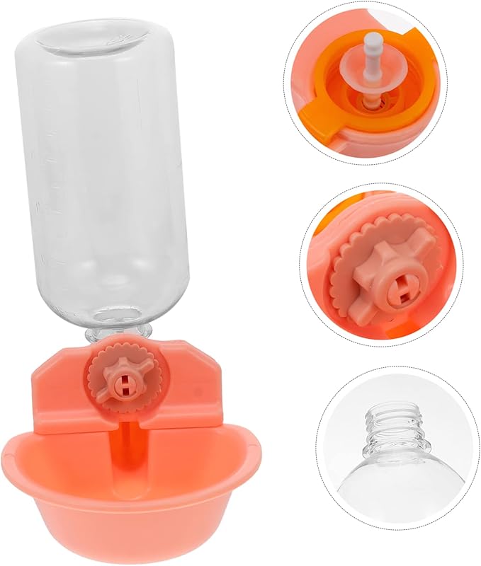 Happyyami 1pc Automatic Pet Water Dispenser Hanging Drinkers for Cats and Dogs Feeder for Home and Travel Use