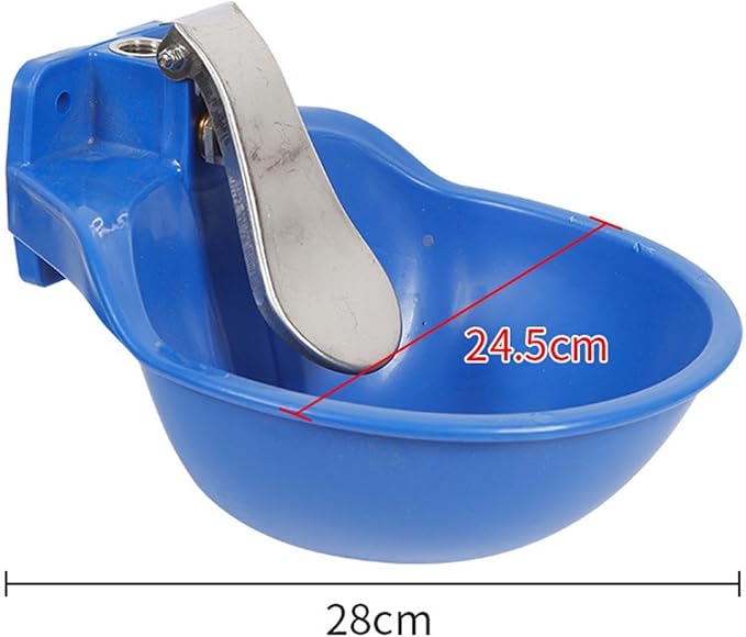 Automatic Drinking Water Bowl Water Drinker Bowl,Pet Water Bowl,Farm Animals Pet Water Dispenser for Cattle Horse Dog, Blue Large(Blue Large)