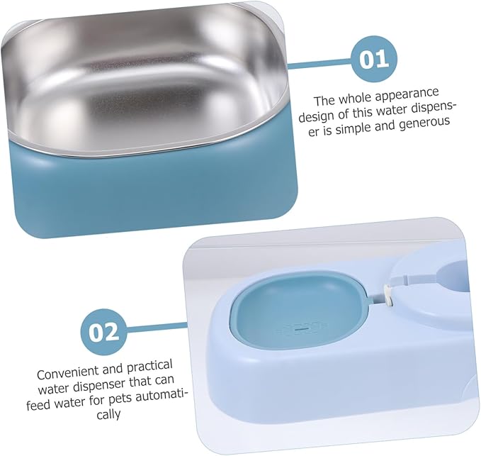 BESPORTBLE Pet Drinking Fountain for Cats Dogs Automatic Water Feeder Abs Portable Easy to Clean