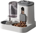 Automatic Feeder & Waterer Easy to Built-in Food Bowl(Gray)