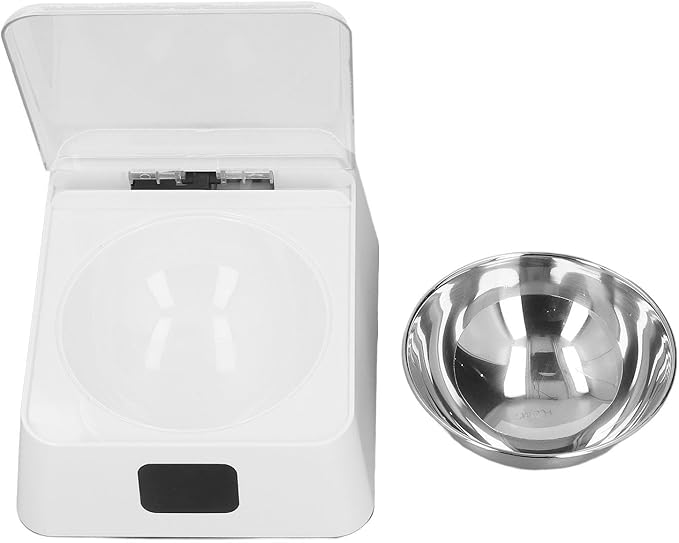 Pet Smart Feeder Automatic Sensing Lid Opening Bowl for Small Medium Pet 350ml, Safe Material for Families, Stores