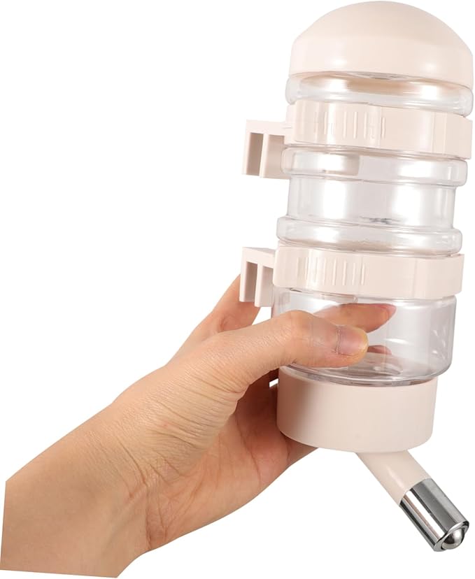 BESPORTBLE Automatic Pet Water Dispenser for Dogs and Cats Water Bottle with Stainless Steel Nozzle Easy to Install Pet Waterer for Cages and Travel