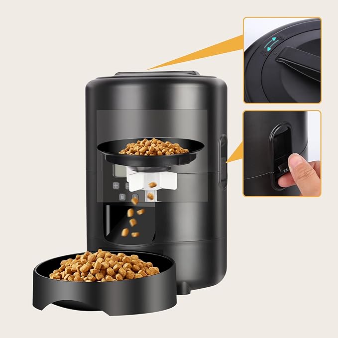 2L Smart Pet Feeder Timing Smart Automatic Pet Feeder for Cats Dog Button Intelligent Dry Food Dispenser Dog Bowl
