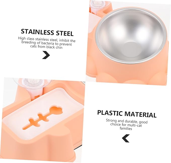 Automatic Pet Food and Water Dispenser Bowl Wear-Resistant Stainless Steel Dog Feeder with Container for Safe and Easy Feeding