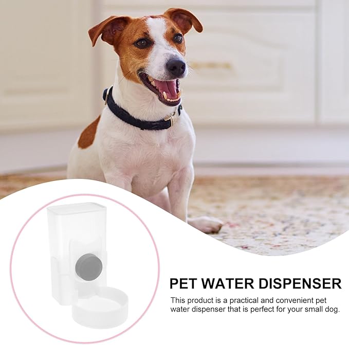 POPETPOP Automatic Pet Food Feeder Hanging Type Cat Dog Food Dispenser Pet Supply Easy Install Safe Design for Use
