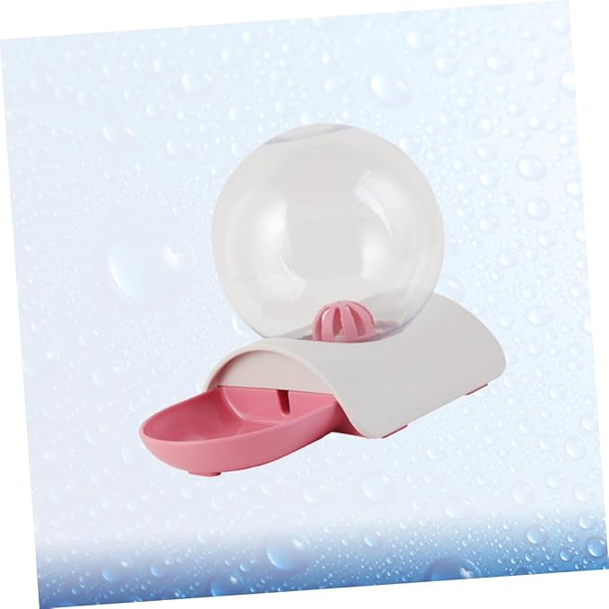 Sosoport Pet Automatic Water Dispenser Cat and Dog Water Feeder Smooth Surface Pink Designed for Easy Drinking for Home and Pet Hydration