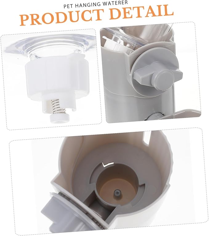 Automatic Drinking Fountain Water Dog Dispenser for Small Dogs Pet Hanging Waterer Pet Automatic Waterer