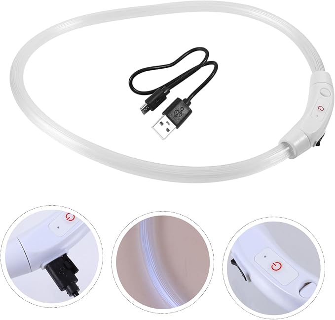 BESPORTBLE Led Collar for Dogs Puppy Led Light USB Rechargeable Fashionable Pet Decoration