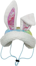 Huxley & Kent Pet Hat for Dogs & Cats - Cute Easter Costume Hat with SnugFit Adjustable Straps - Soft Cap for Spring, Photos & Parties - Bunny Ears, Medium