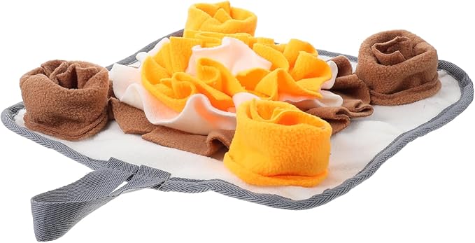 Interactive Small Pet Snuffle Mat Non Slip Foraging Pad for Rabbits Small Animals Durable Easy to Encourages Natural Foraging Behavior for Stimulating Nose
