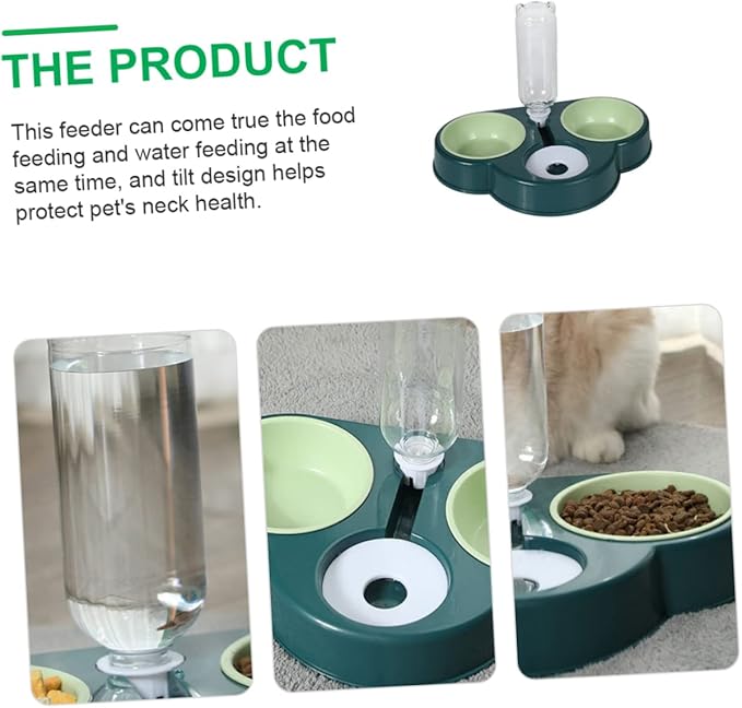 Automatic Pet Feeder & Water Dispenser - Multi-Function Food and Bowl for Dogs, Cats, and Small Pets Detachable Coral-Resistant Design