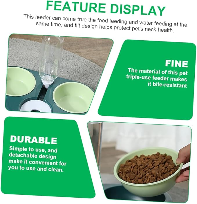 Detachable Pet Feeder Multi-Function Automatic Water Dispenser for Dogs and Convenient Food and Water Bowl for Home Use Durable and Easy to