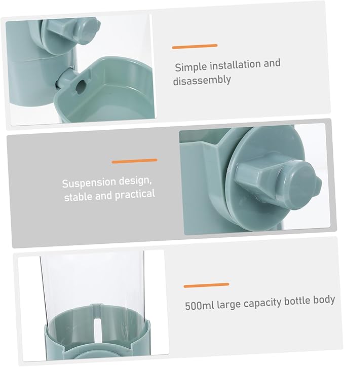 Automatic Pet Waterer for Dogs and Cats Generation Hanging Water Dispenser Durable Cage Feeder for Puppies Rabbits and Animals Easy to