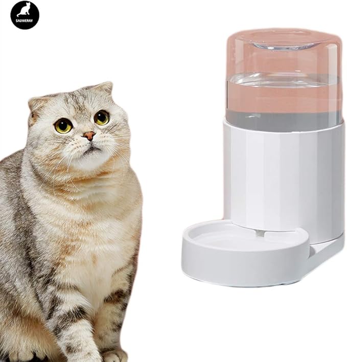 Pet Water Dispenser Gravity Automatic 2.5L Large-Capacity Non-Corner Pet Home Art Suitable for Small Animals Such As Cats and Dogs Feeder (Water Feeder)