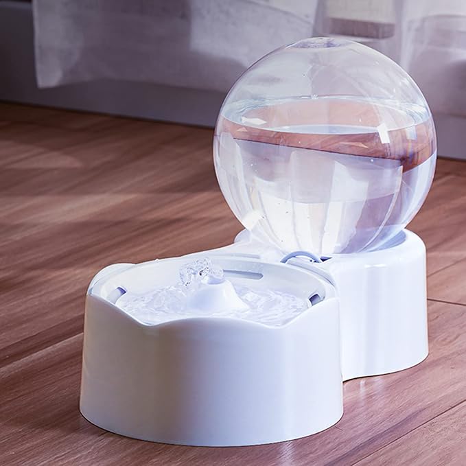 Cats Fountain Dog Water Dispenser 77oz Water Capacity Quiet Automatic Drinking Water Bowl with Filter Pad