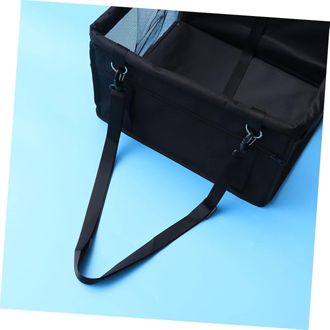 Sosoport Dog Car Seat Cover Mesh Pet Bag Safe Carrier for Puppy Breathable Material Safety Leash