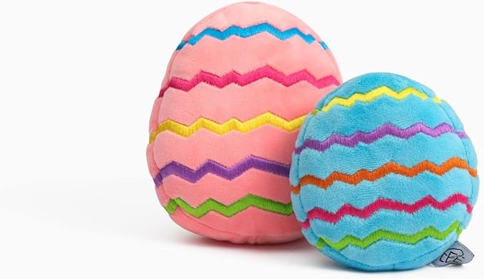 Midlee Easter Egg Plush Dog Toy - Pink (Large)