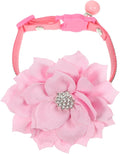 Yardwe Adjustable Rhinestone Dog Collar Comfortable Puppy Neck Decor for Dogs and Cats Stylish and Design for Daily Wear and Special Occasions