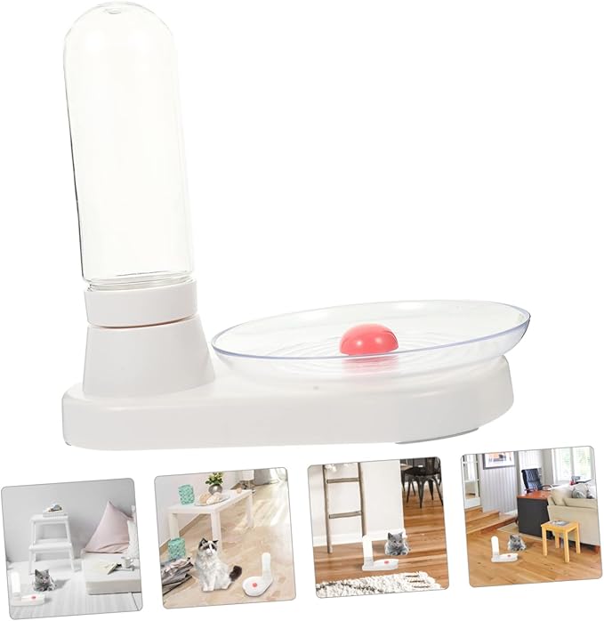 Automatic Pet Water Feeder Creative Water Feeding Machine for Home Use Durable and Portable Pet Water Fountain for Cats and Dogs Compact Design for Space Saving White