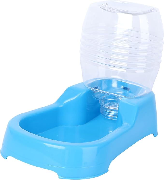 GALPADA Dog Water Feeder Creative Pet Drinking Tool Smooth Surface Design for Easy Use for Home and Pet Shops Blue Color Convenient Automatic Water Supply