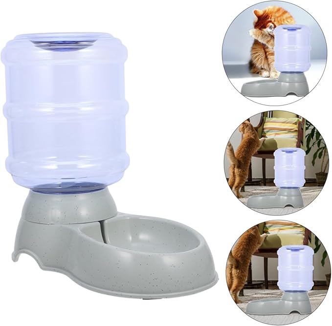 Toyvian Large Capacity Automatic PET Water Dispenser Self-Filling Dog and Cat Water Bowl Gravity Watering System for Outdoor Use PET Watering Bowl