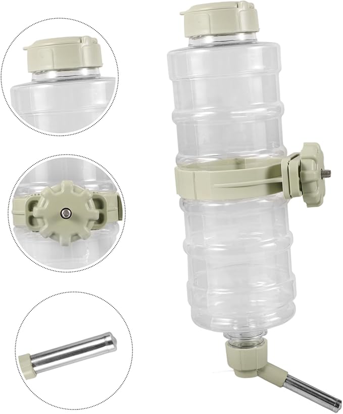 Automatic Pet Water Dispenser Overflow Dog and Cat Water Feeder Design Hanging Water Bottle for Small Pets Prevents Spills and Ensures Hydration