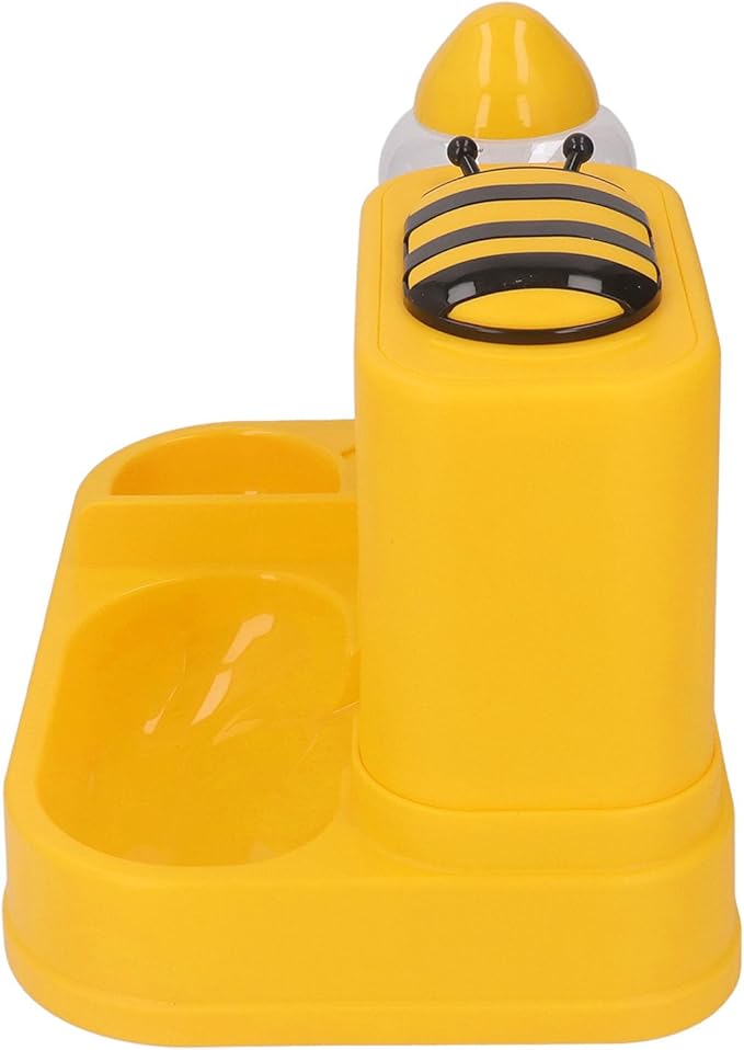2 in 1 Automatic Pet Feeder and Water Dispenser, Pet Food Bowl, Gravity Food Feeder and Waterer, Large Capacity Dry Wet Separation Dog Cat Food and Water Dispenser Set