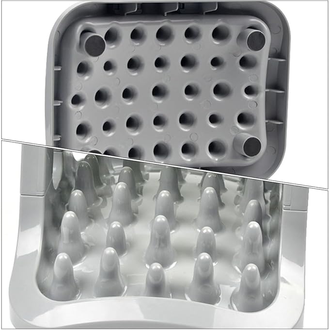 YARNOW Automatic Dog Food Dispenser – Choking PET Feeder Rotating Design 1-Piece Food Bowl for Puppies and Dogs Non-Skid Base for Training and Feeding