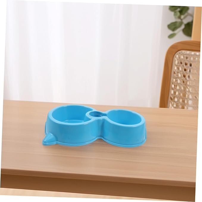 Double Dog Bowls with Portable Water Dispenser Automatic Pet Feeder for Dogs Cats Durable Material Easy Busy Pet Owners