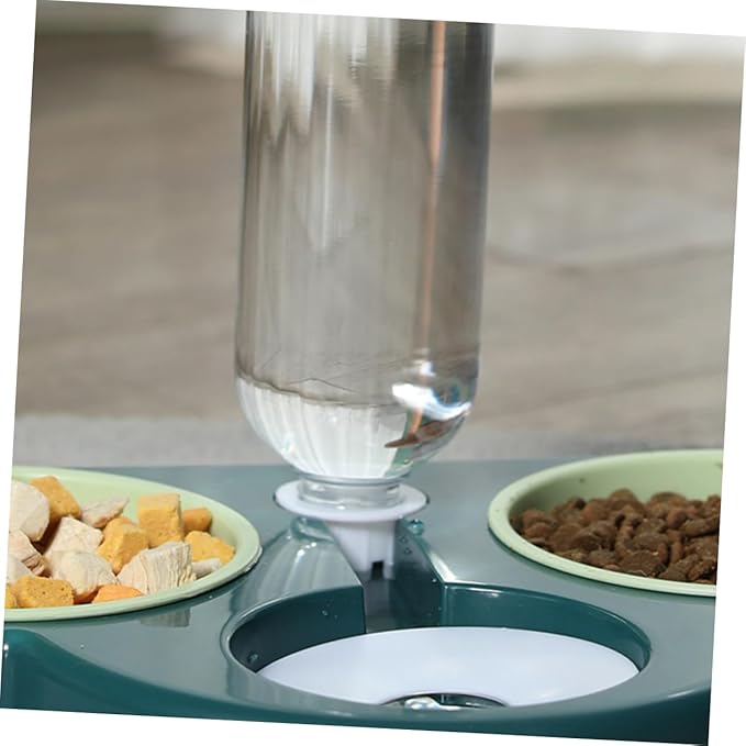 YARNOW Automatic Pet Feeder and Water Dispenser Multi-Function Pet Supplies for Dogs and Cats Non- Design Removable Food and Water Bowl