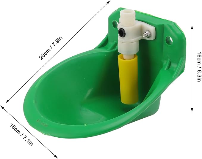 TOPINCN Automatic Water Dispenser for Dogs, Outdoor Dog Water Bowl Plastic Water Feeder for Small to Large Pets Large Livestock Waterer