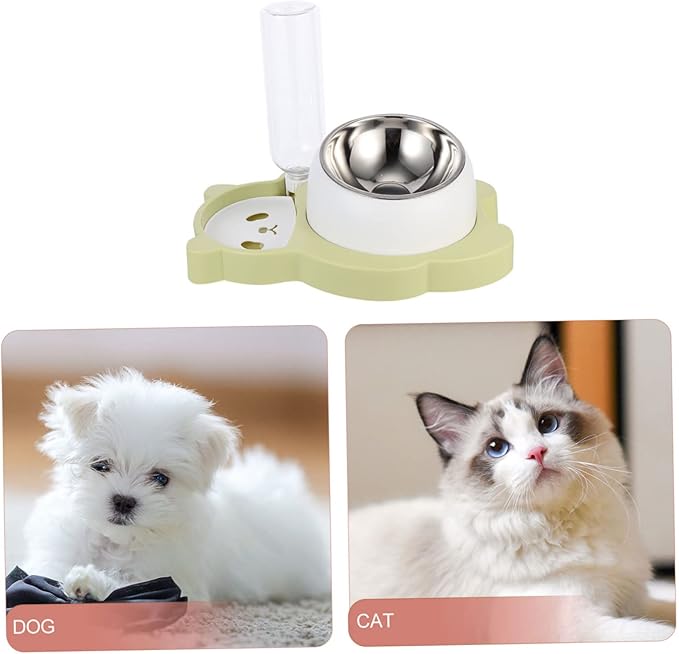Milisten Pet Automatic Water Feeder Neck Protection Multi-Function Cat Food Bowl for Dogs and Easy to Use Pet Supply